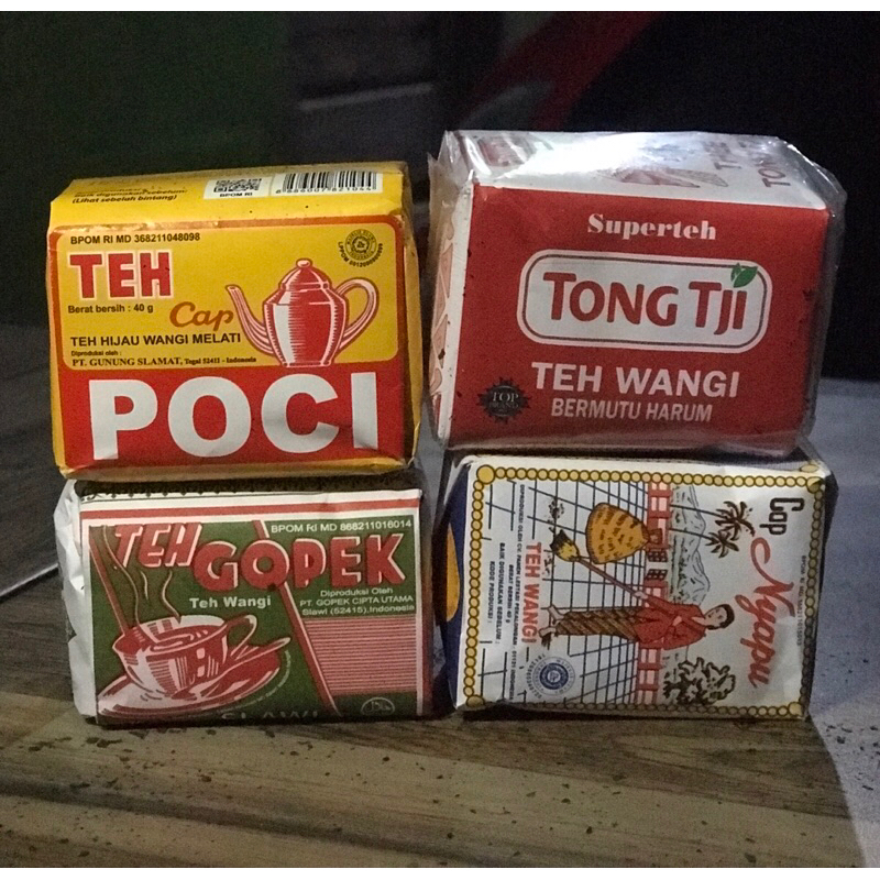 

PAKET TEH RACIK SOLO isi 4pcs GOPEK,POCI,NYAPU,TONG TJI