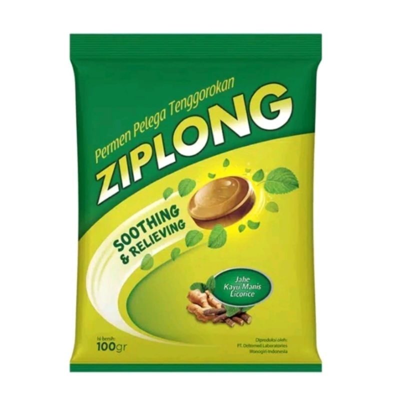

PERMEN ZIPLONG JAHE ZIPLONG EUCALYPTUSH PELEGA TENGGOROKAN 1Bag isi 50pcs