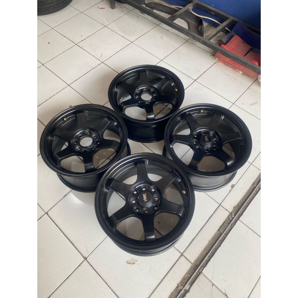 velg mobil bekas HSR TOKYO ring 15 pcd 4x100/114,3 lebar 6,5 et 42