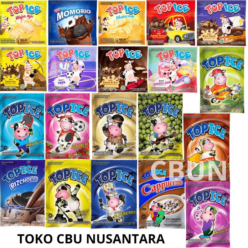 

Top ice minuman serbuk susu aneka rasa
