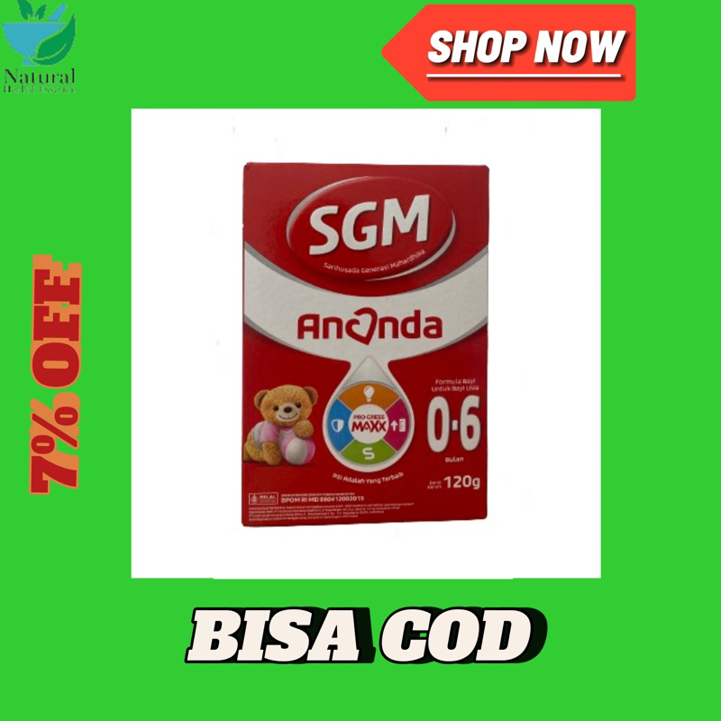 Susu SGM Ananda 120gr Tahap 1 | Susu Formula Bayi 0-6 Bulan | Original & Terbaru