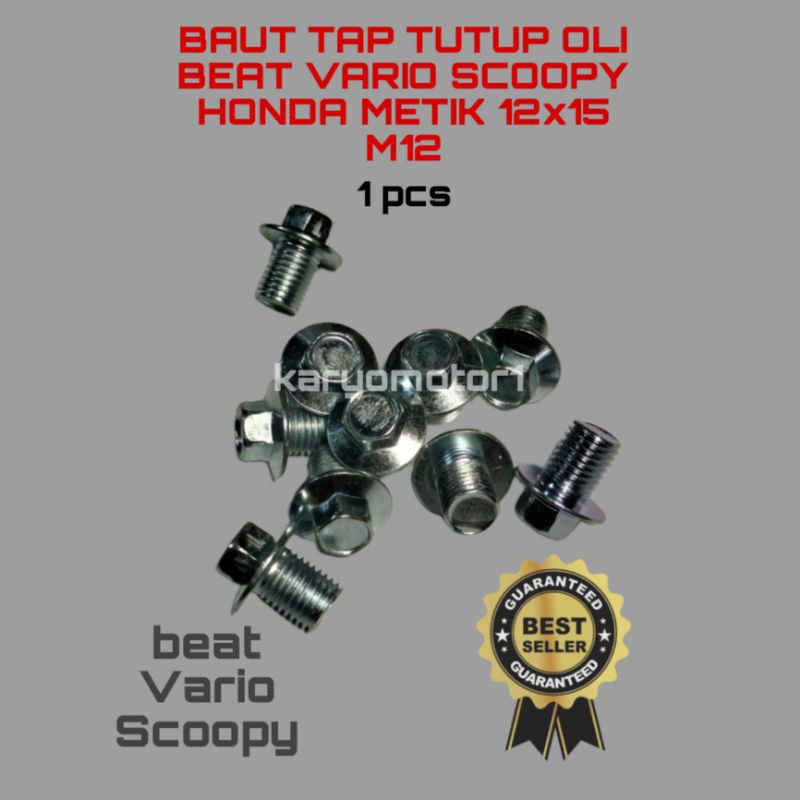 1pcs tutup baut tap oli Honda metik beat Vario 125 Scoopy