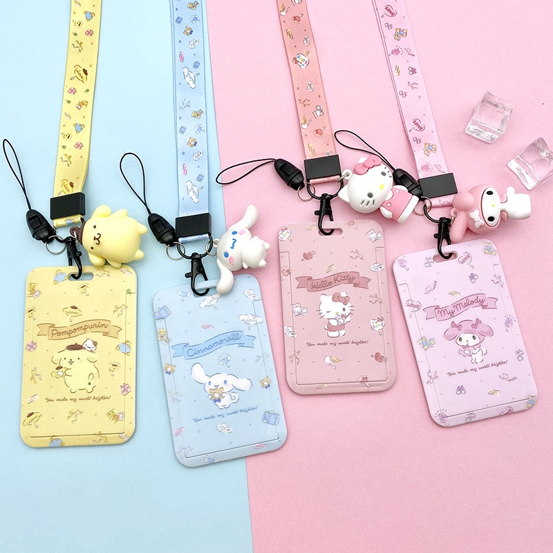 

Kalung Holder Kartu Lucu / ID Card Holder Name Tag Karakter Sanrio Lanyard