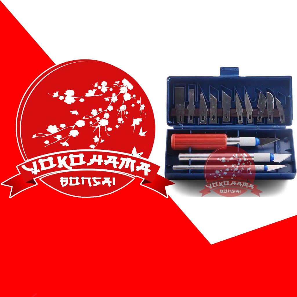 YOKOHAMA BONSAI-ALAT BONSAI set pisau ukir sayat bonsai