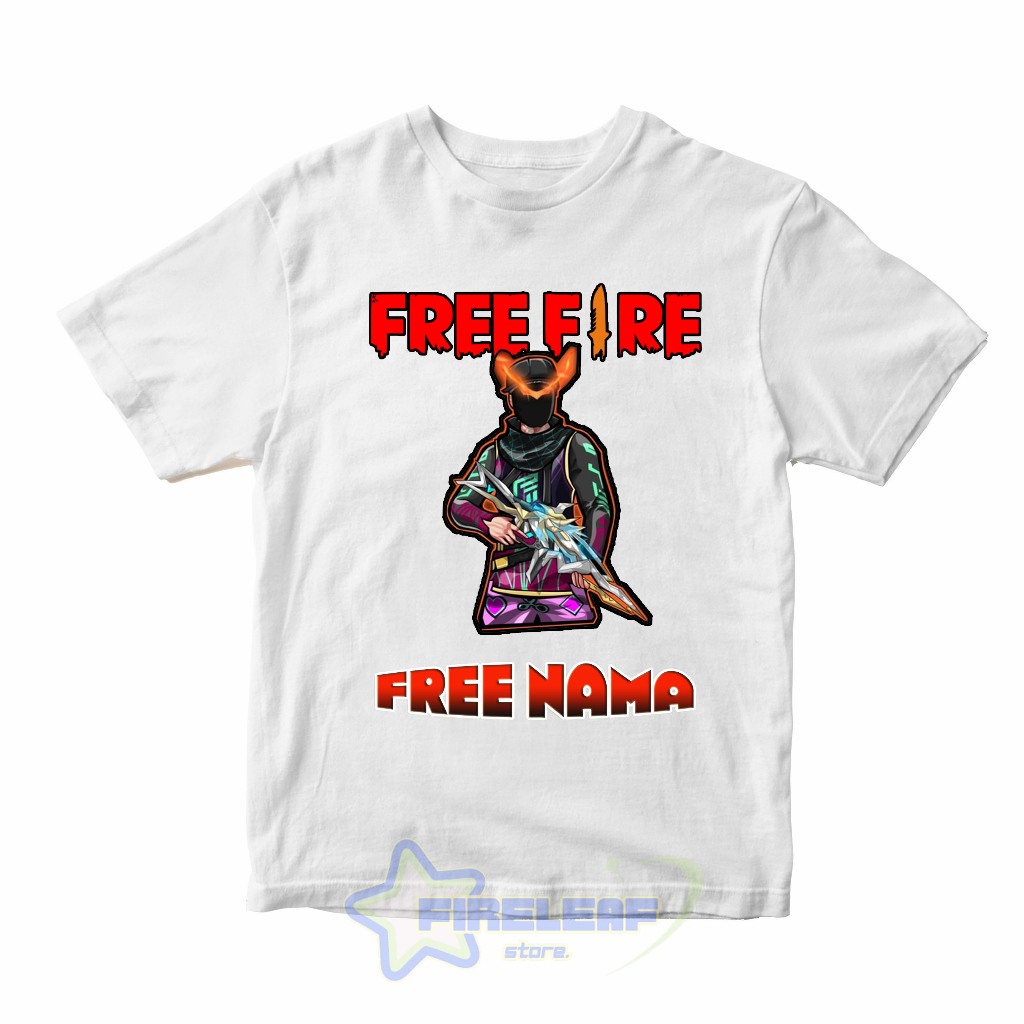 BAJU ATASAN KAOS FREE FIRE SULTAN NEW DESIGN LOGO FREE NAMA