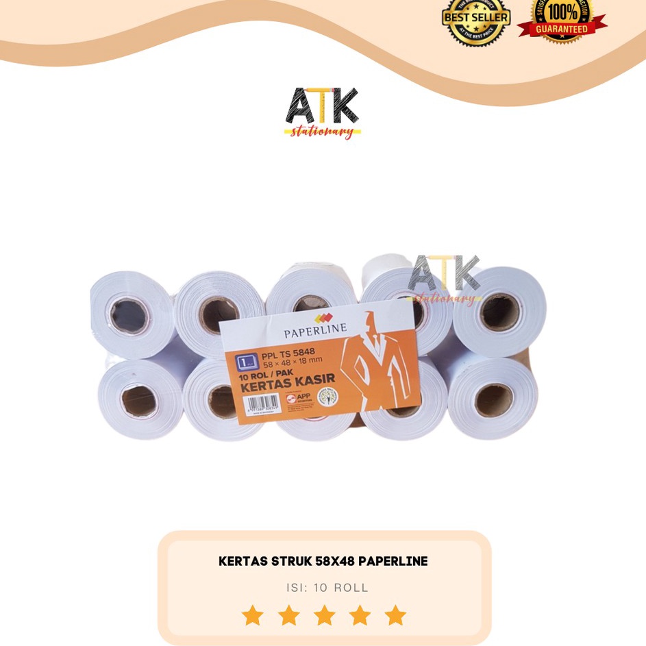 

Buruan Beli Kes Struk Kasir 58X48 Paperline 1 Pack 1 Roll atk