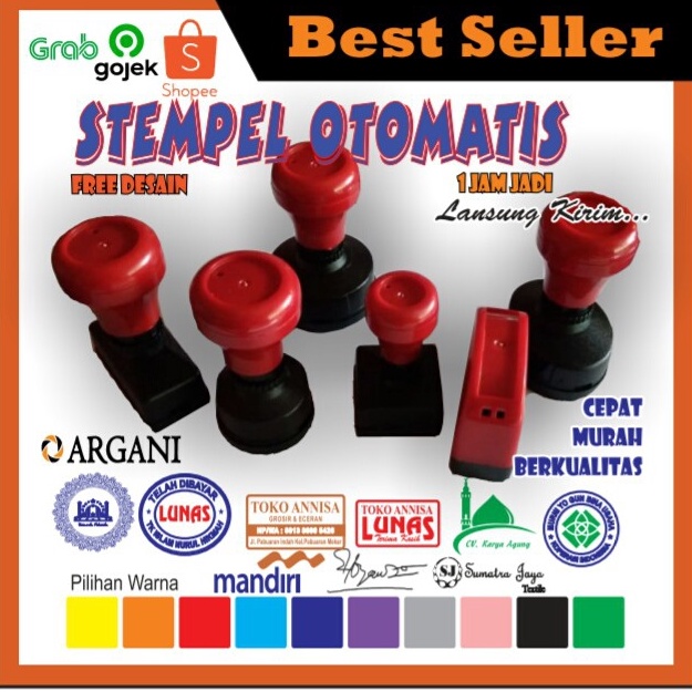 

rf Seller Stempel otomatis atau stempel warna murah dan berkualitas P91