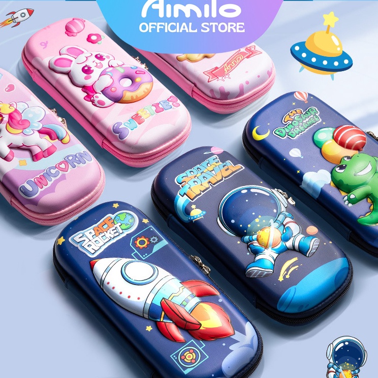 

Lariiss READY Aimilo Tempat Pensil Aesthetic 3D Tempat Pensil Anak Laki Laki Waterproof Kotak Pensil Anak Perempuan Alat Tulis Sekolah