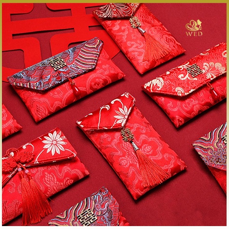 

Ramah Lingkungan WED Angpao Wedding Angpao Sangjit Kain Angpao Motif Embos Angpao Imlek Kain Tebal WED11