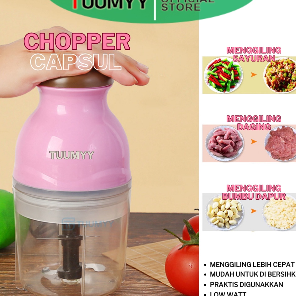 TUUMYY Blender Poble mini Kapsul cutter Quatre TM6887