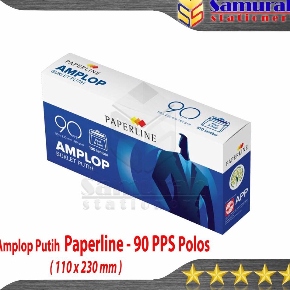 

Ready Stok Amplop Kes Putih Polos Paperline 9 pps isi 1 11 x 23 mm 8 gsm Panjang