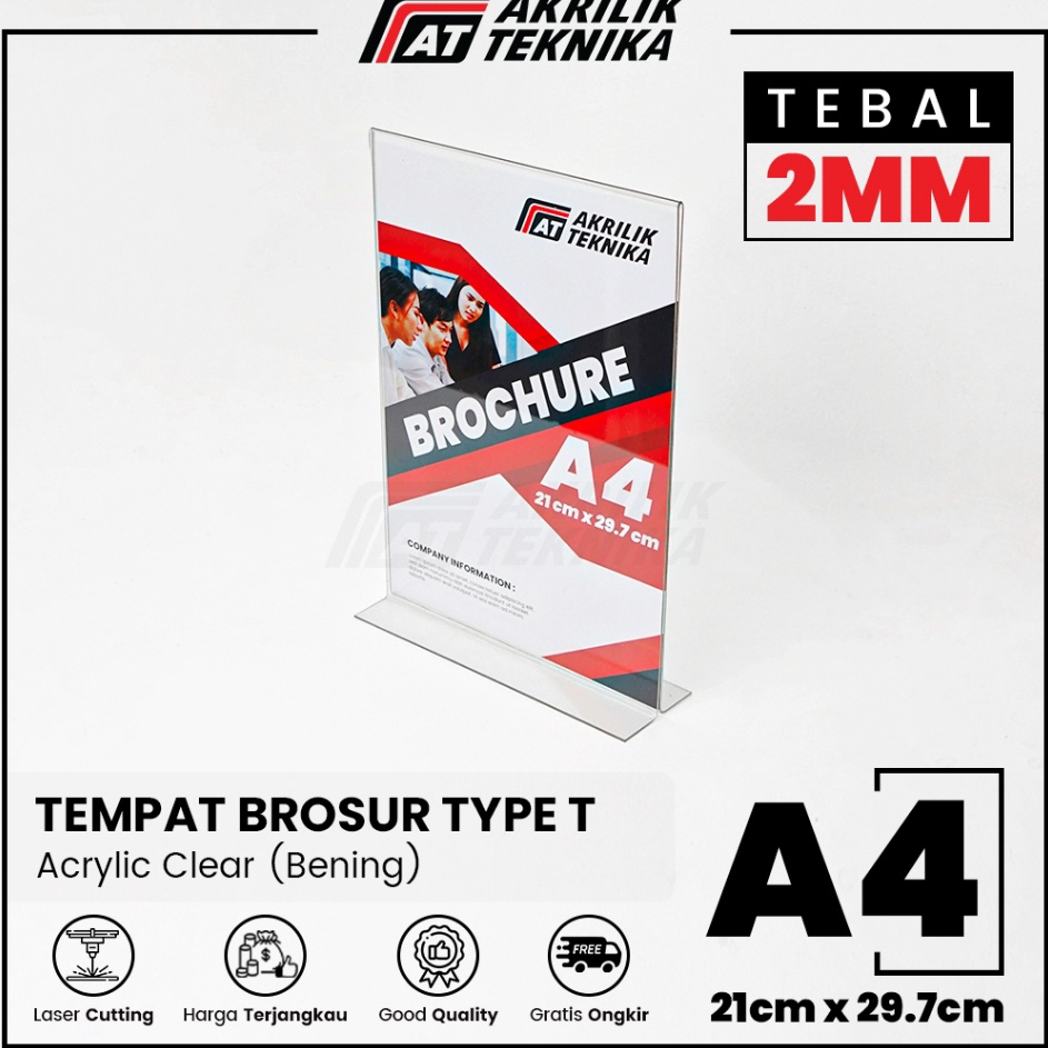 

Yang Terbaik Tempat Brosur Akrilik Tent Card Holder Qris Barcode Nomor Menu Meja Portrait T Ukuran A4 2mm