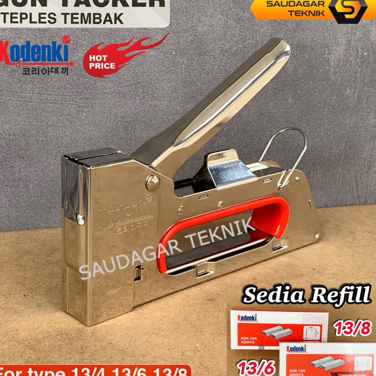 

Limitless KODENKI Stapler R23 Alat Staples Tembak Jok Motor Sofa Furniture Mesin Paku Staples Tembak Tacker R 23 Refill 134 136 138 Mesin Paku Tembak Manual Kodenki R 23