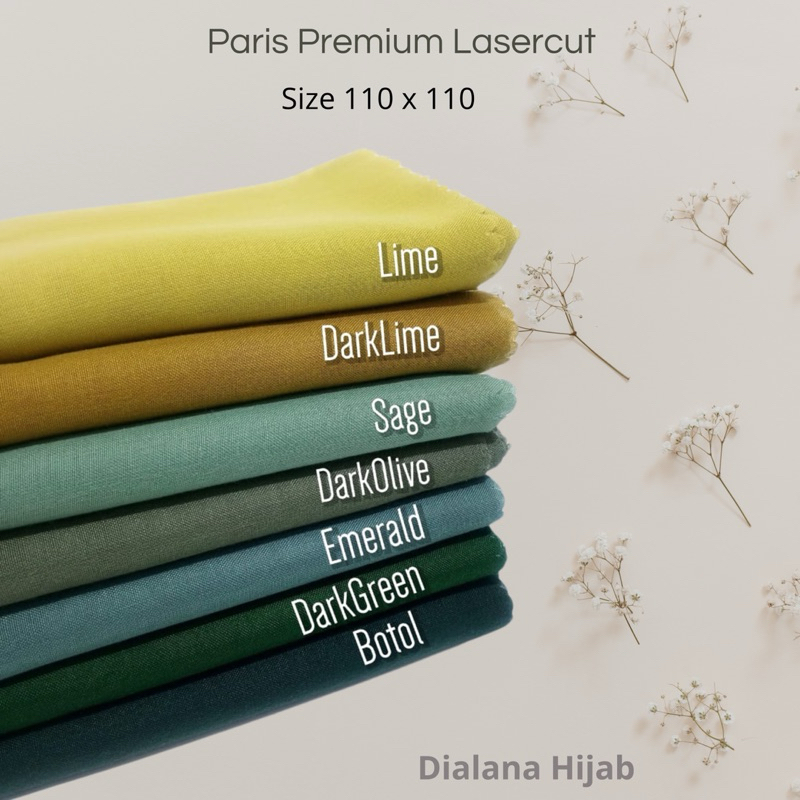 kerudung segiempat paris premium lasercut