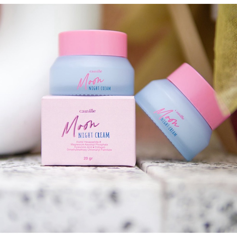 MOON NIGHT Cream Camille beauty ukuran 25gr Produk Original Official Store SELLER RESMI