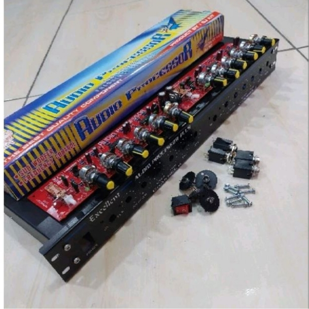 SATU PAKET KIT AUDIO PROSESOR PLUS SUBWOFER + BOX Exelent Plus Asesoris