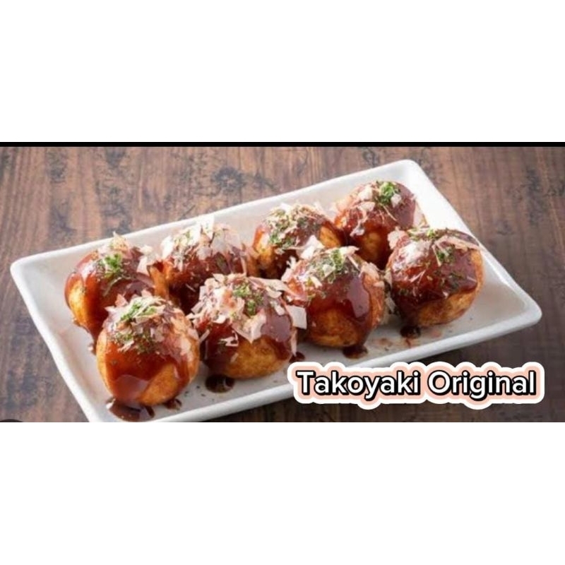 

takoyaki original /pcs 1500.Udang dan Cumi 3 pcs5000