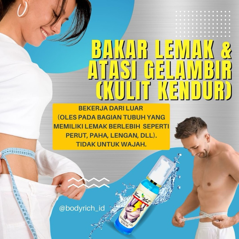 ADY78 KURUS KILAT SLIMMING GEL SERUM Lotion Pelangsing Perut Buncit Cream Stretch Mark Selulit