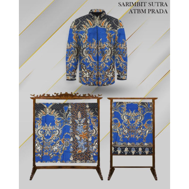 Bahan Batik Tulis Exlusive Sarimbit Sutra ATBM Prada Asli Full Tulis  Manual