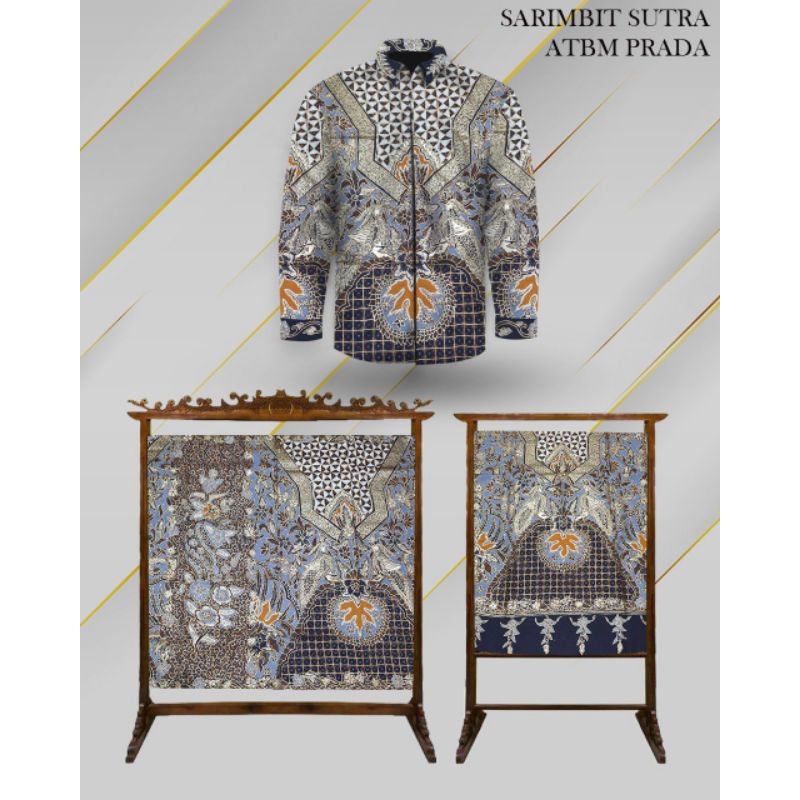 Bahan Batik Tulis Exlusive Sarimbit Sutra ATBM Prada Asli Full Tulis Manual