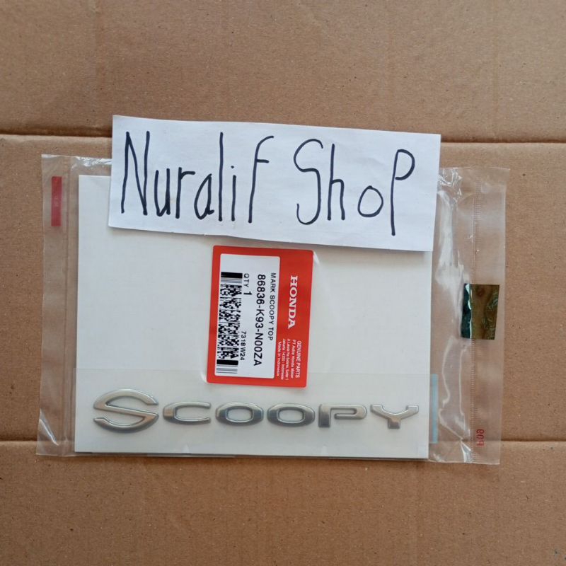 emblem scoopy warna silver original AHM 2017 2018 2019 2020