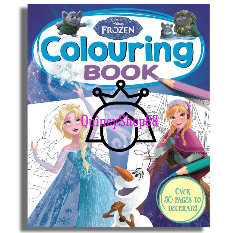 Buku mewarnai " SIMPLY COLOURING DISNEY FROZEN"