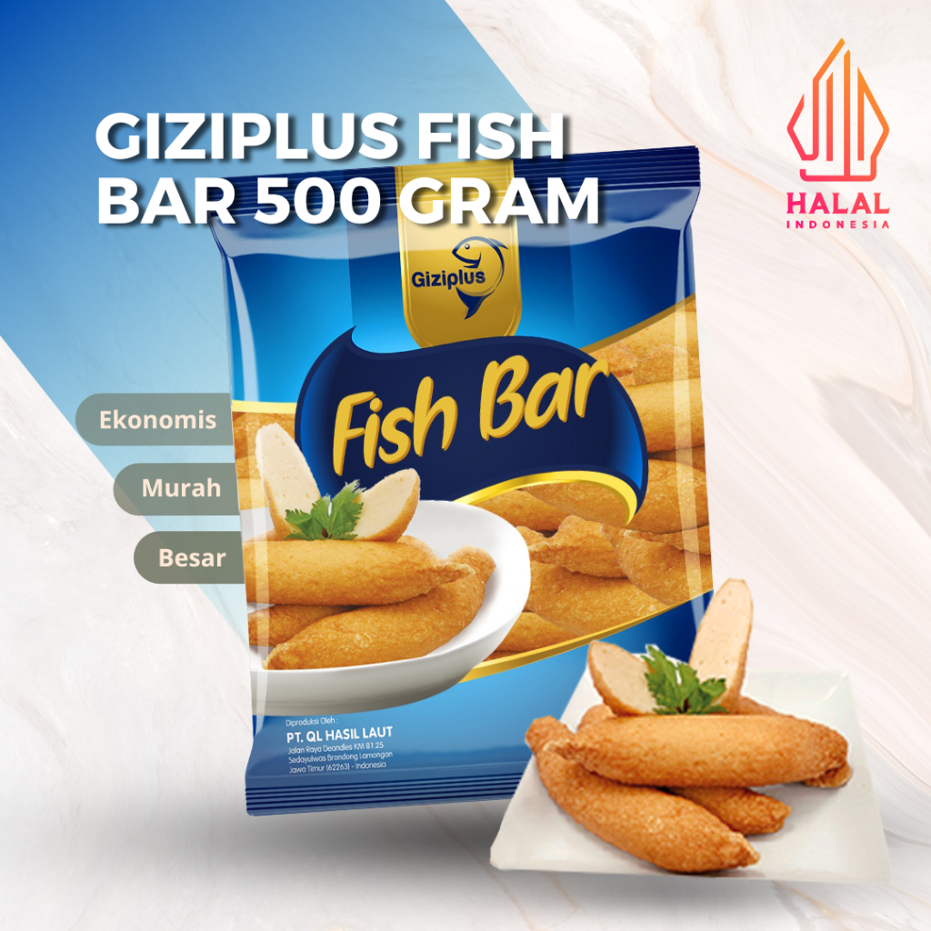 

[GROSIR] GIZIPLUS FISH BAR KUE IKAN KUKUS 500 GRAM