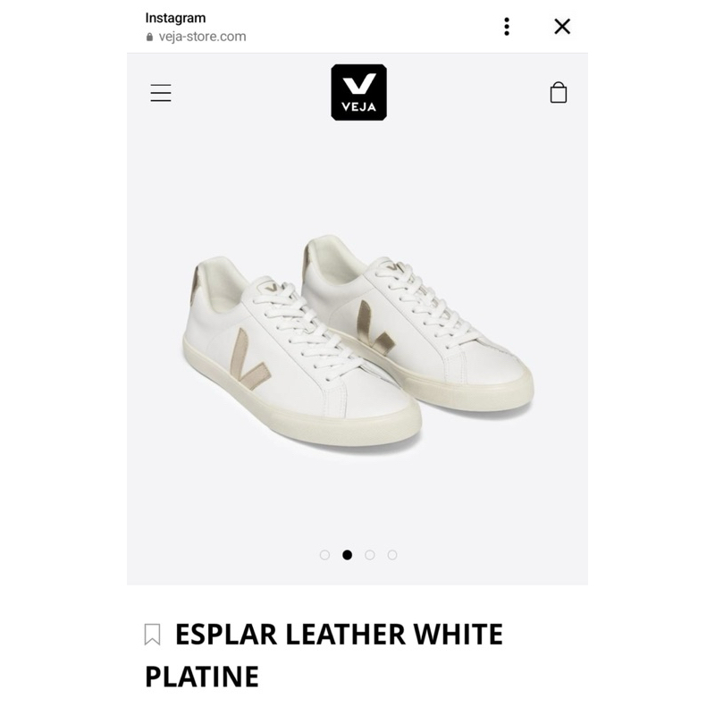 Veja Swan Esplar White Platine