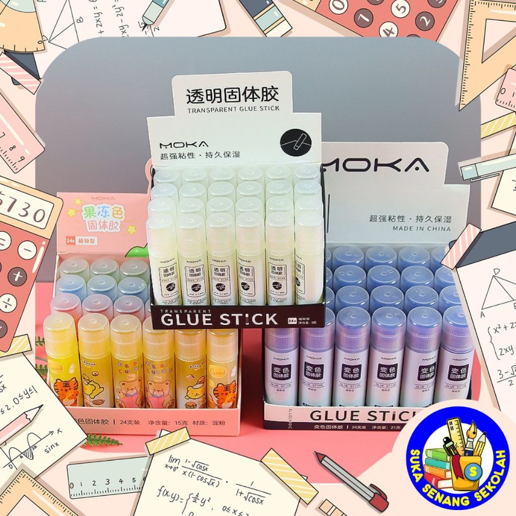 

Glue Stick 21g / Lem Kertas Batang Moka AT0157