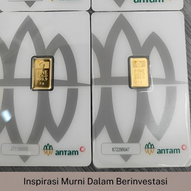 Logam Mulia (LM) Antam Press Card 1gr & 2gr Asli Fine Gold 999.9% - Toko Emas Murni
