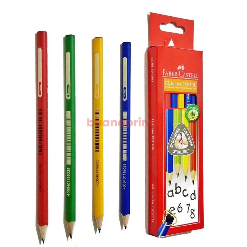 

Pensil Segitiga Faber Castell isi 12 buah Anak Anak
