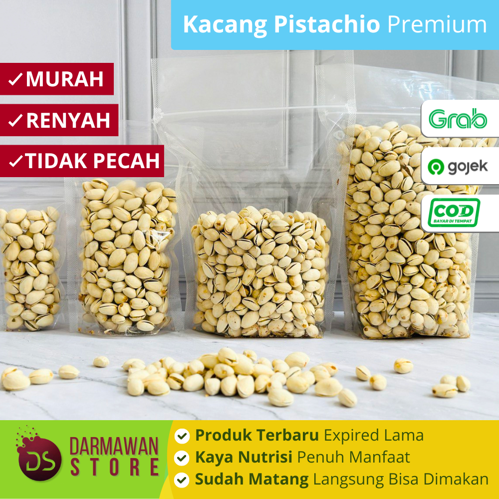 

Kacang Pangang Arab Pistachio Roasted Oleh Oleh Haji dan Umroh Kemasan Pouch