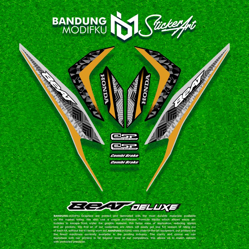 Stripping Honda Beat Deluxe 2021 / MOTIF 9 / BANDUNG MODIFKU / Stripping Beat  / BANDUNG MODIFKU