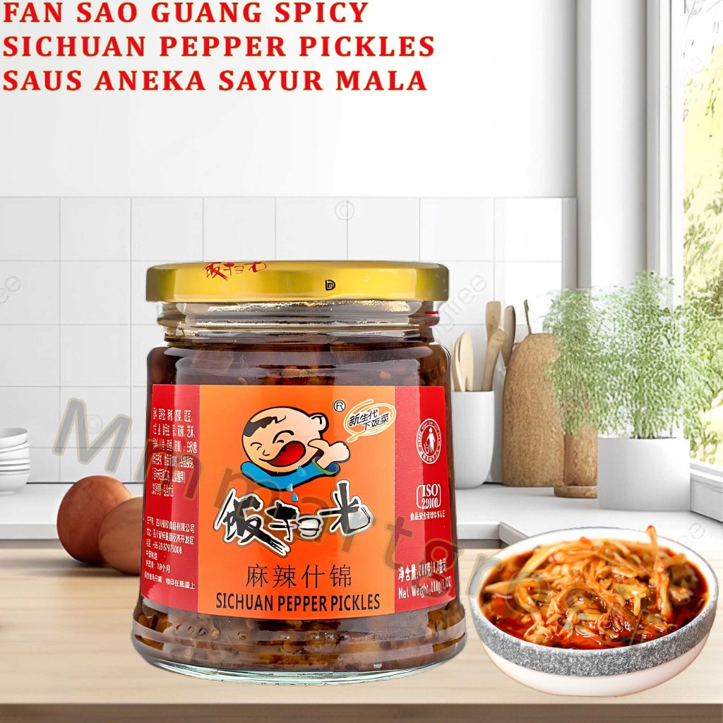

Fan Sao Guang / Sichuan Pepper Pickles / Saus Aneka Sayur Mala / 280gr