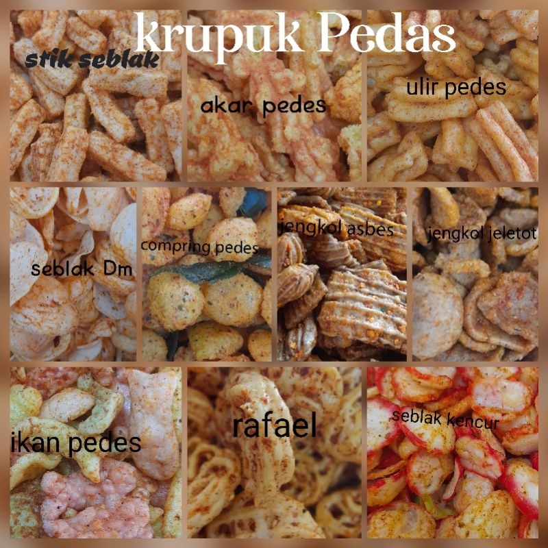 

Aneka Krupuk ekstra pedas serba 5ribu