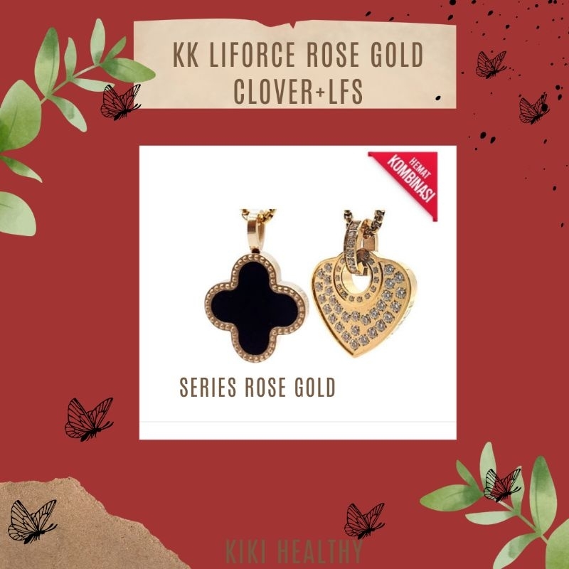 Kk liforce Rose Gold Clover Series