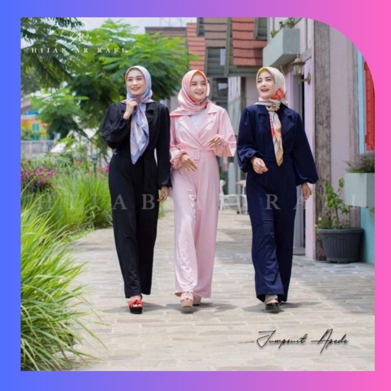 [Promo] Jumpsuit Apede By Hijab Ar Rafi √ Baju Wanita One set
