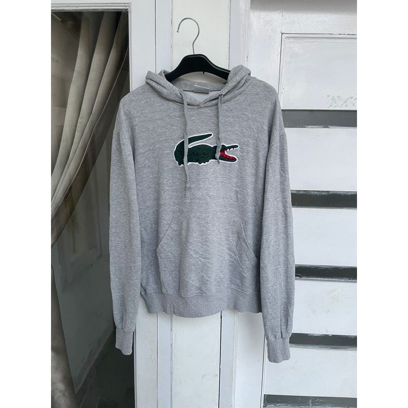 hoodie lacoste big logo