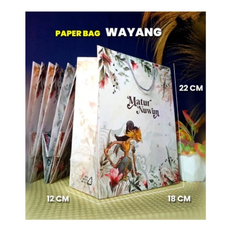

PAPER BAG WAYANG 18x12x22 CM