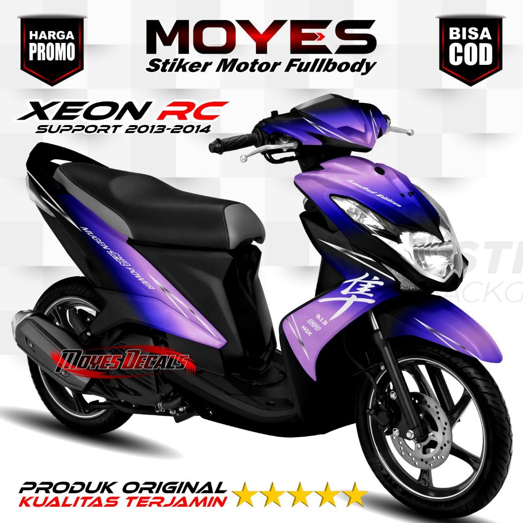 Decal Xeon GT 125 - Stiker Xeon GT 125 - Dekal Xeon GT 125 Full Body - Striping Xeon GT 125 Variasi 