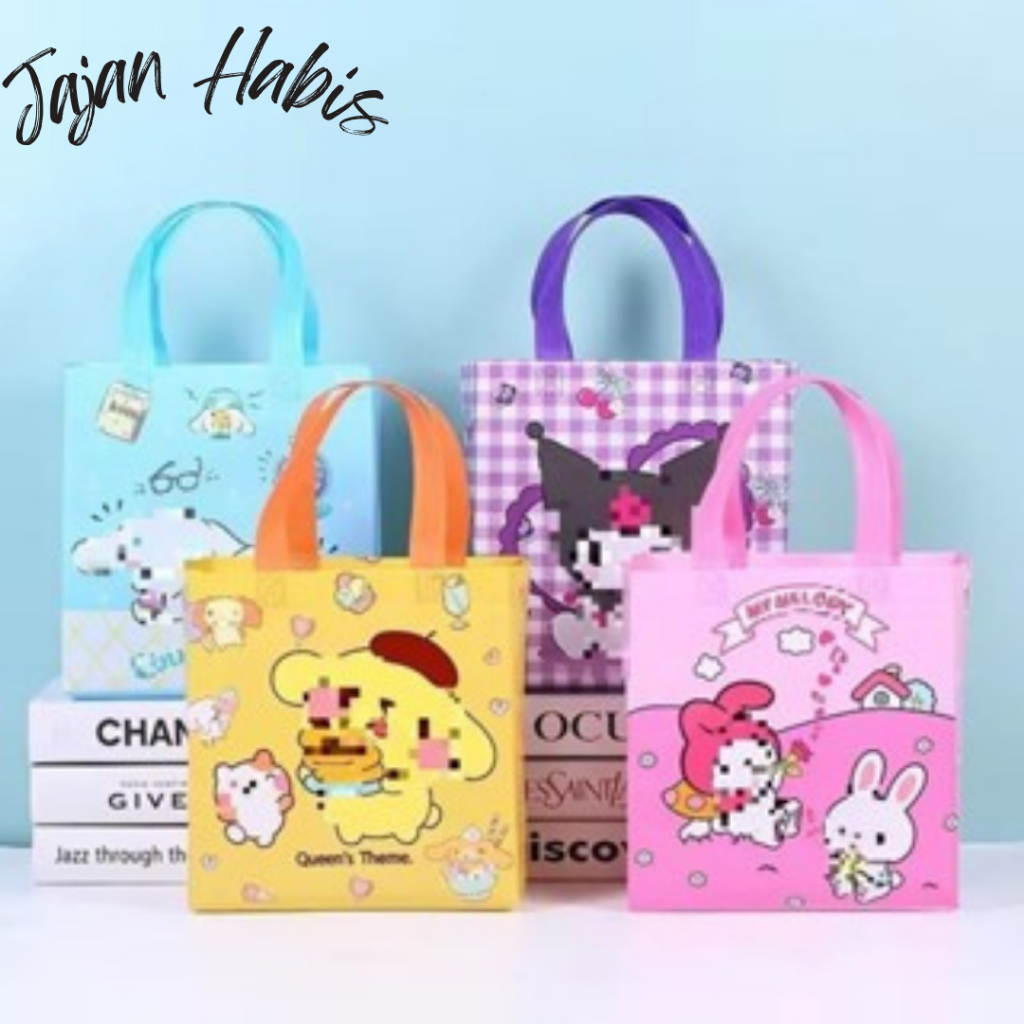 

JABIS Goodie Bag Tas kado ulang Tahun karakter Animals Paper Bag kantong anak Motif Kartun Tas Hampers waterproof Souvenir Ulang tahun