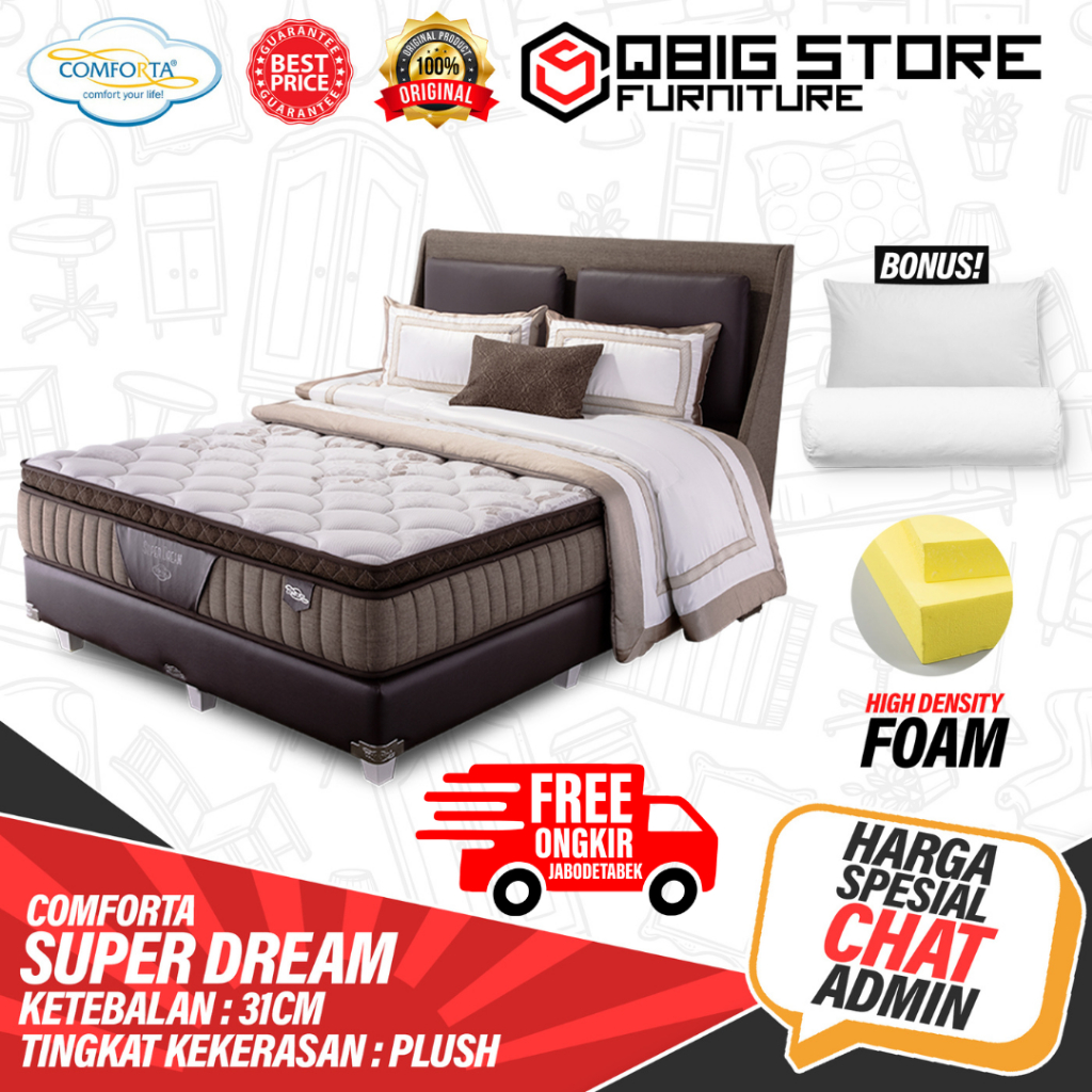 Kasur SpringBed Comforta Super Dream Spring bed matras
