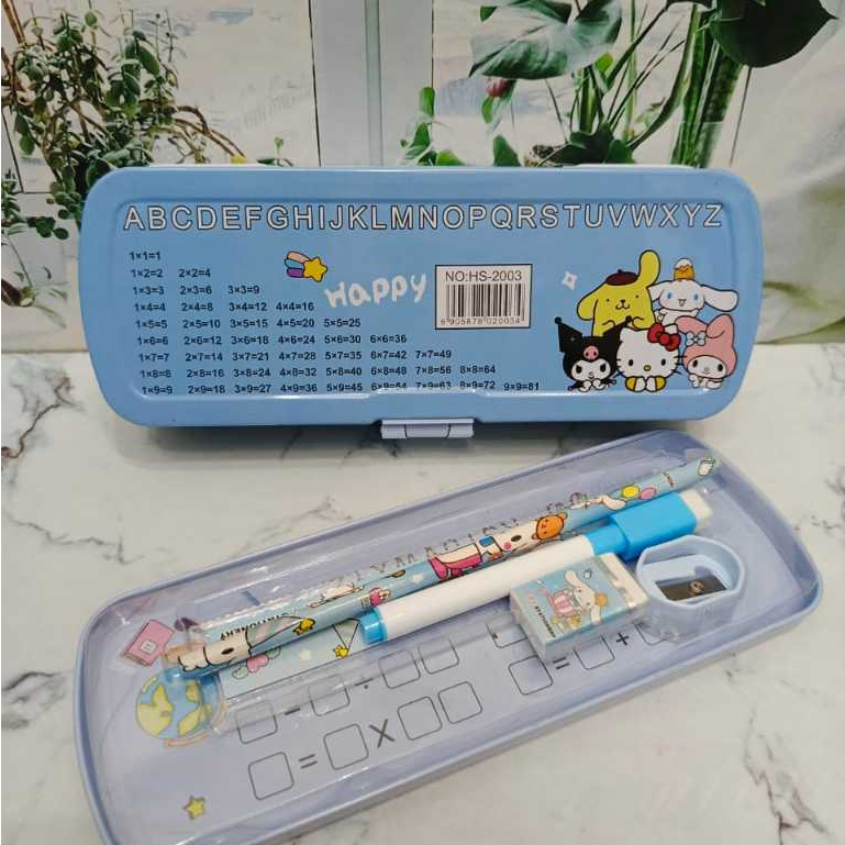 

HJK Kotak PENSIL KALENG Ada Isi/Pencil Case RANTANG