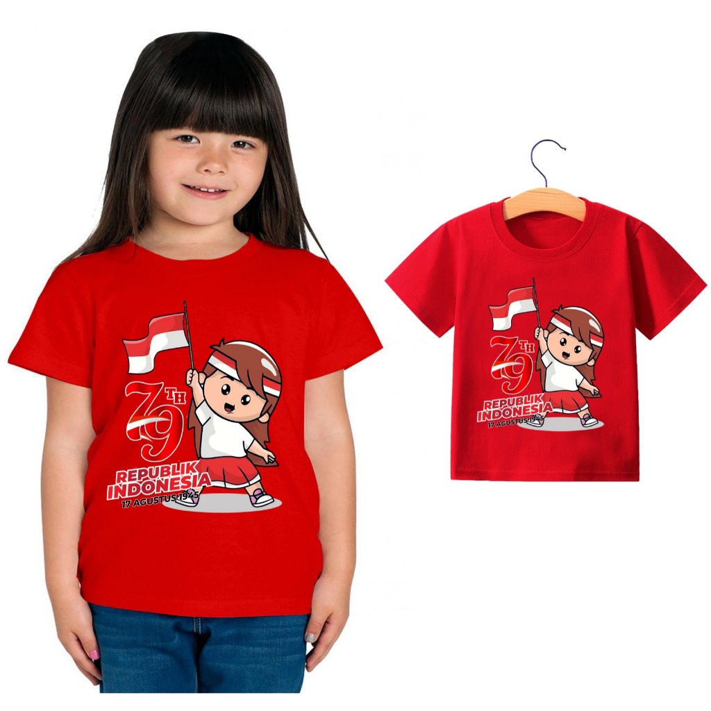 Baju 17 agustus Kaos Anak DTF Special 17 Agustus 1- 6 Tahun