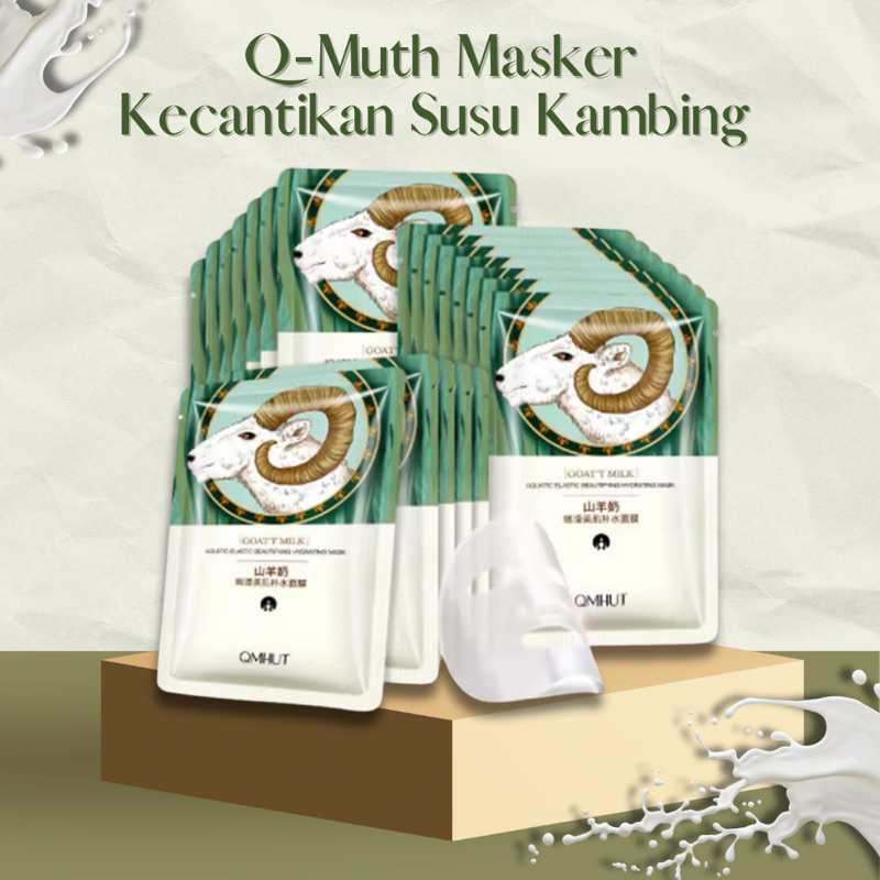 QMHUT GOAT’S MILK SHEETMASK - Masker Kecantikan dari Susu Kambing Premium