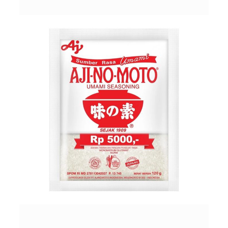 

Ajinomoto 120g / penyedap masakan / vitsin / penambah rasa
