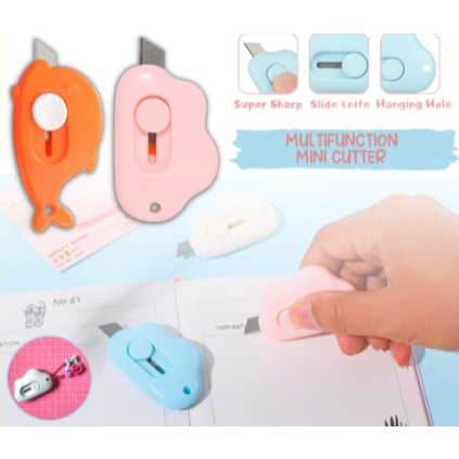 

Mini Cutter Lucu Bentuk Awan Pisau Kartun Untuk Alat Tulis Kantor Cutter Portable