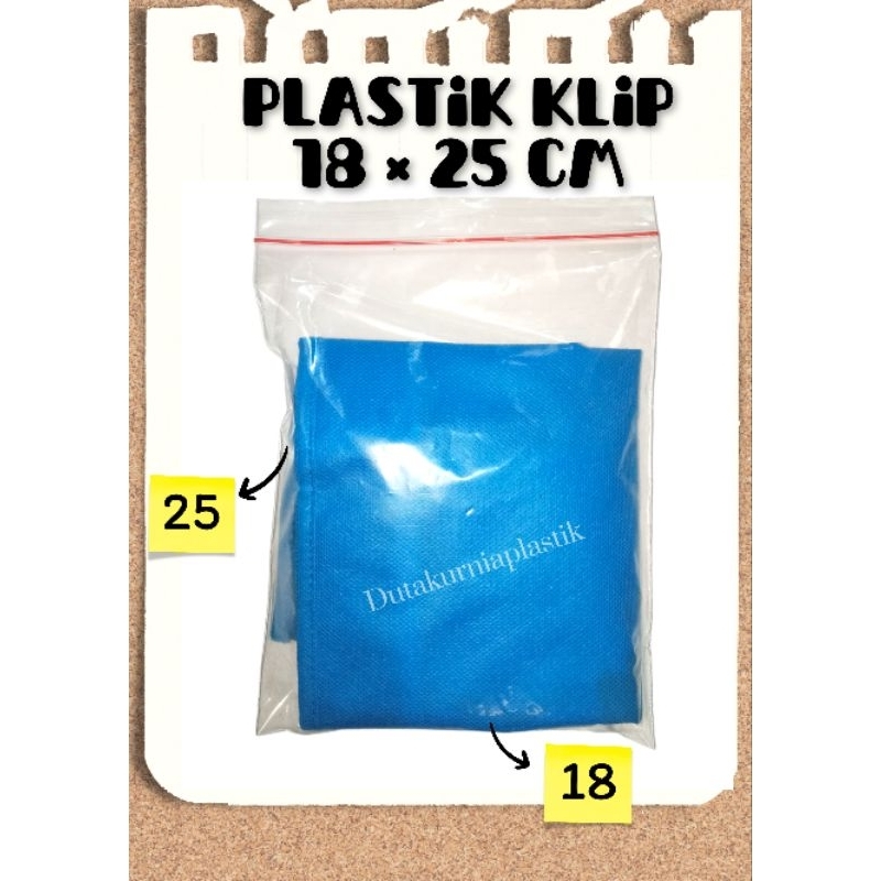 ( MINIMAL 10PCS ) Plastik Klip Bening 18x25 / Plastik Ziplock Untuk Menyimpan Hijab Baju Bayi Frozen