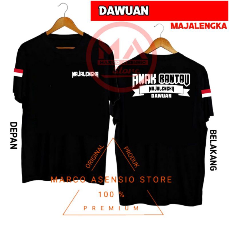 T-SHIRT KAOS HITAM PREMIUM DESAIN ANAK RANTAU MAJALENGKA | DAWUAN JATITUJUH JATIWANGI KADIPATEN CING