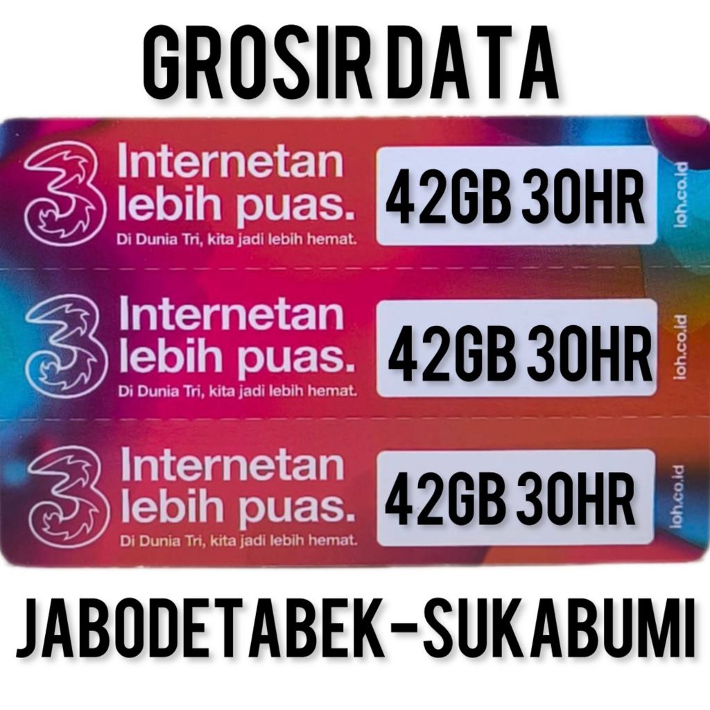 VOUCHER THREE HAPPY 42GB